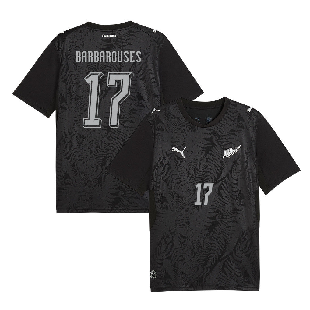 Kosta Barbarouses 17 New Zealand National Team 2026 Home Jersey - Black, Men