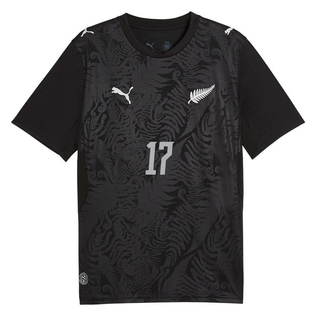 Kosta Barbarouses 17 New Zealand National Team 2026 Home Jersey - Black, Men