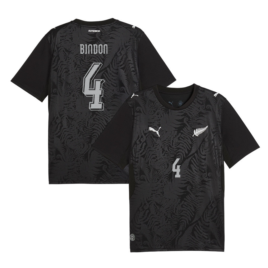 Tyler Bindon 4 Youth New Zealand National Team 2026 Home Jersey -Black