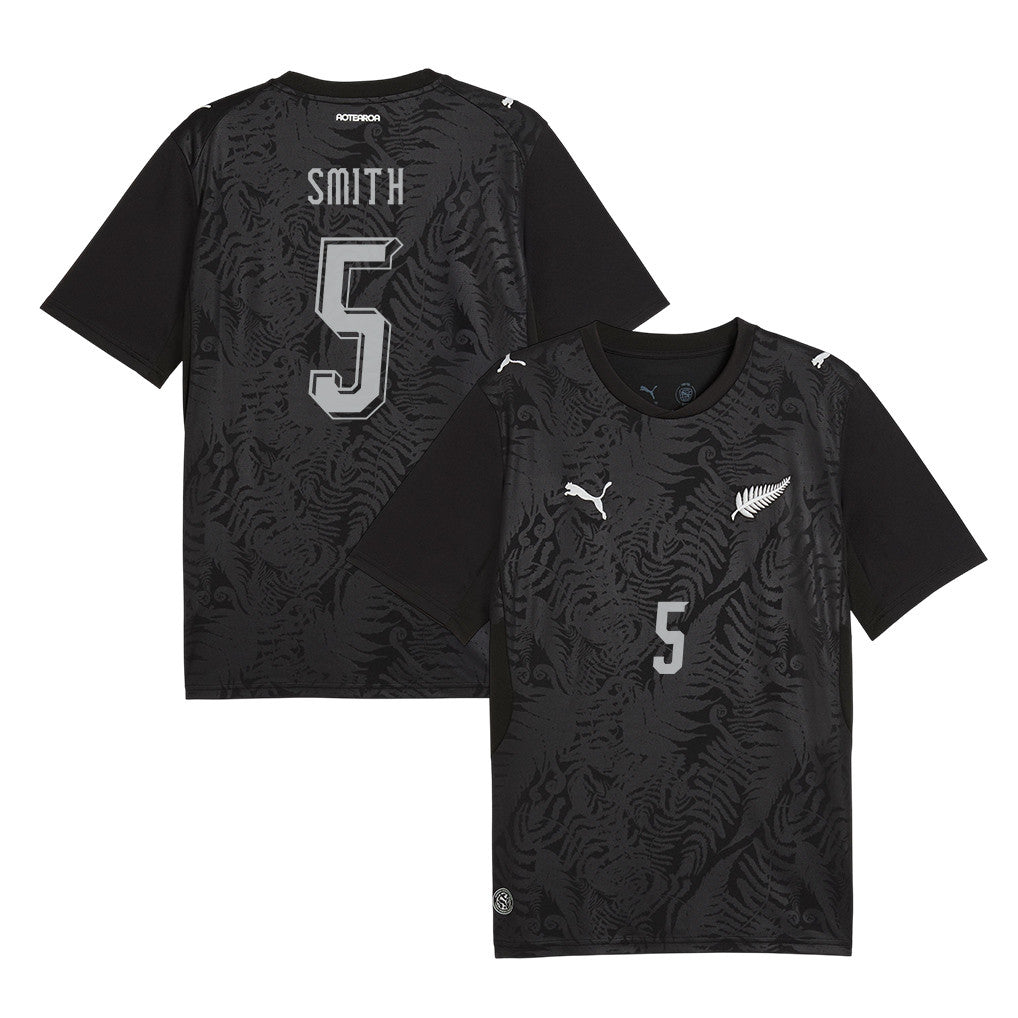Tommy Smith 5 Youth New Zealand National Team 2026 Home Jersey -Black