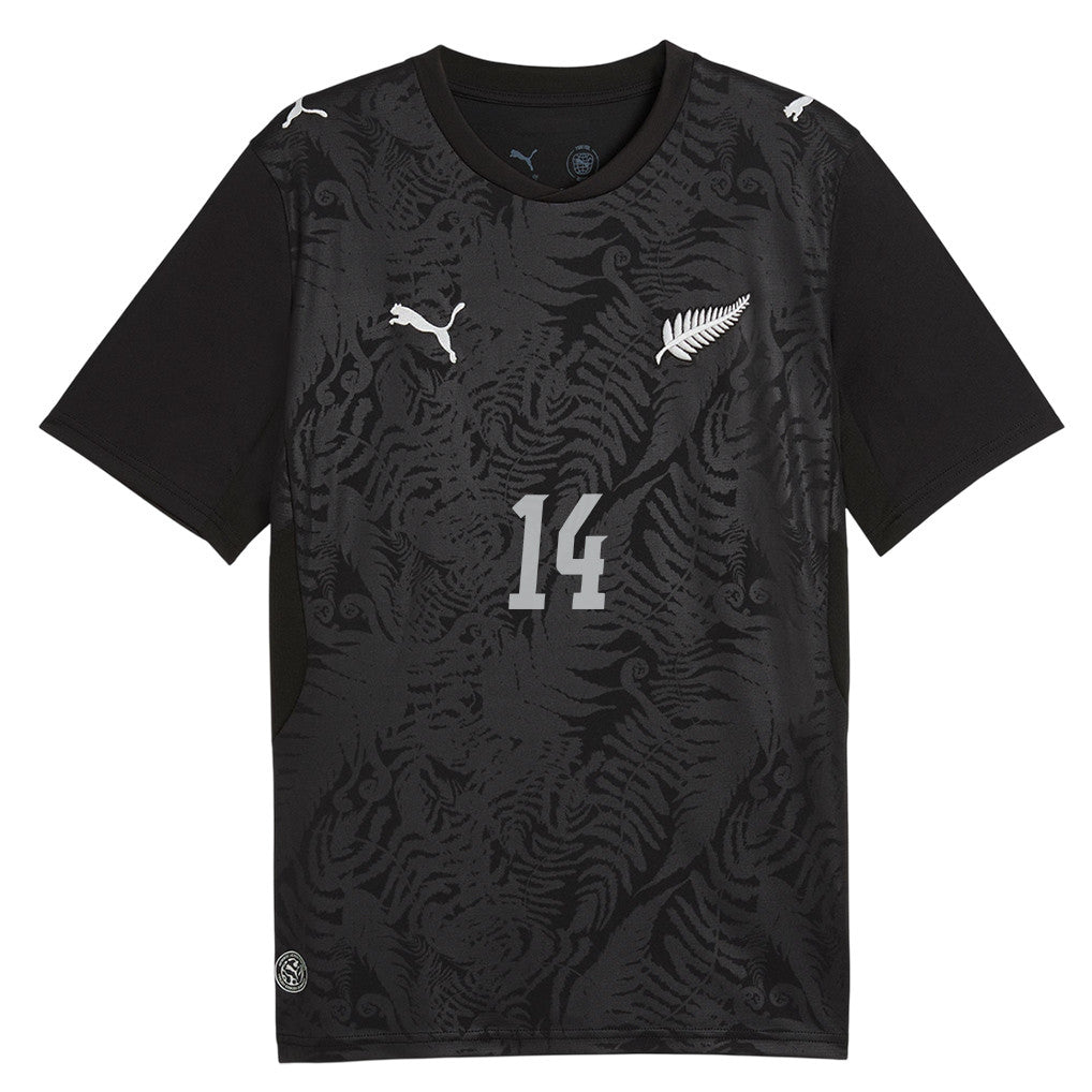 Ryan Thomas 14 Youth New Zealand National Team 2026 Home Jersey - Black