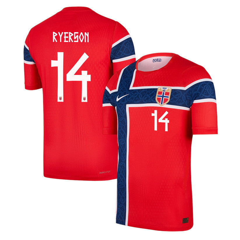 Julian Ryerson 14 Norway National Team 2026 Home Jersey - Red, Men