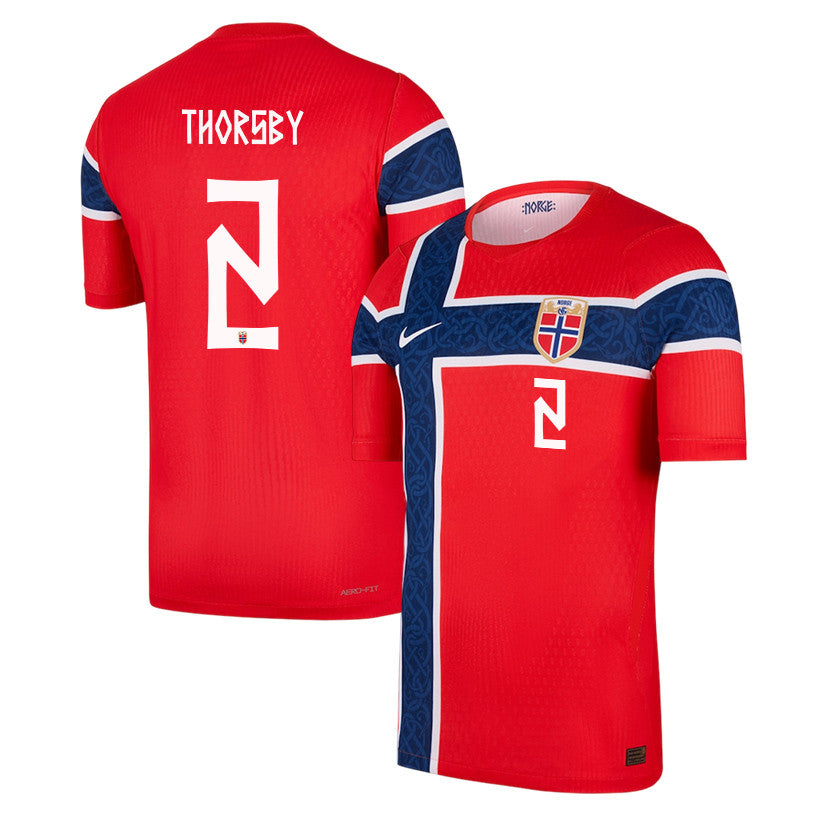 Morten Thorsby 2 Norway National Team 2026 Home Jersey - Red, Men