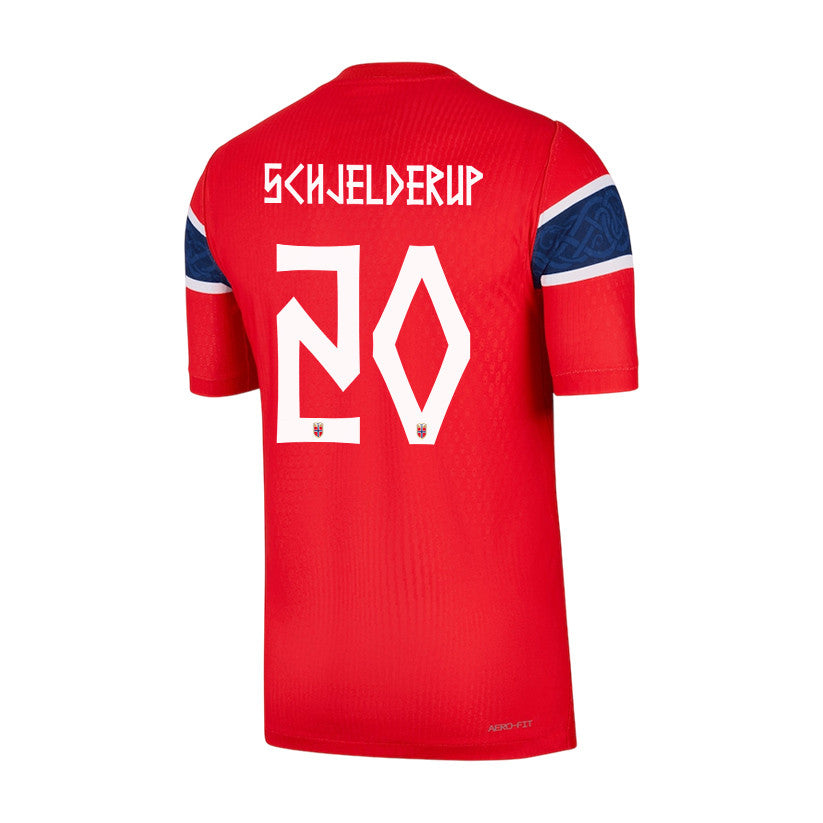 Andreas Schjelderup 20 Norway National Team 2026 Home Jersey - Red, Men