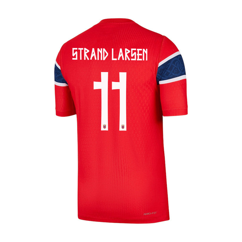 Joergen Strand Larsen 11 Norway National Team 2026 Home Jersey - Red, Men