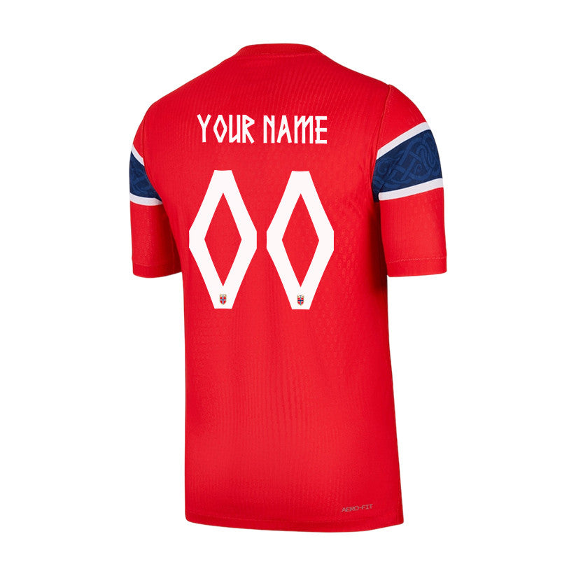 Norway National Team 2026 Personalized Home Jersey - Red, Men