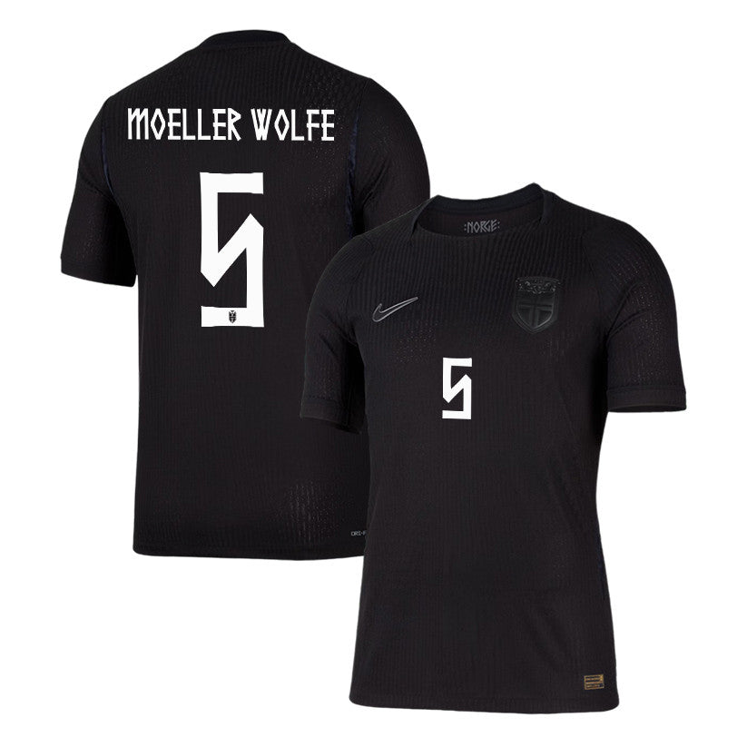 David Moeller Wolfe 5 Norway National Team 2026 Away Jersey - Black, Men