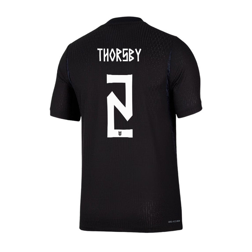Morten Thorsby 2 Norway National Team 2026 Away Jersey - Black, Men