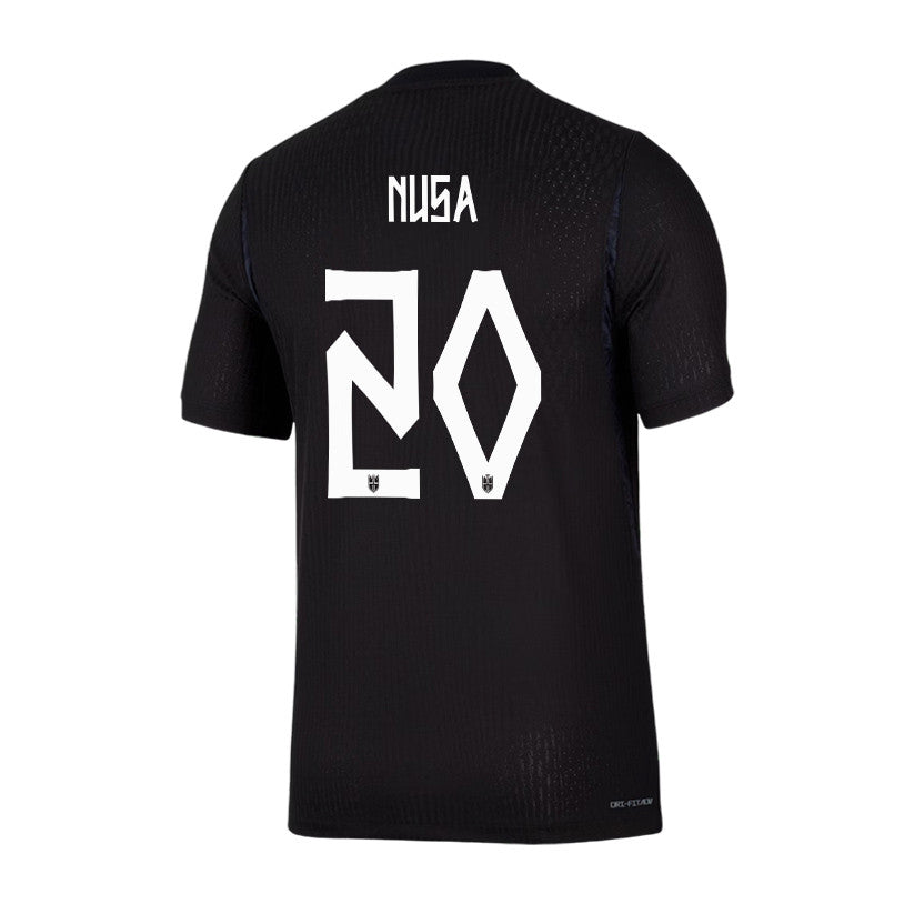 Antonio Nusa 20 Norway National Team 2026 Away Jersey - Black, Men