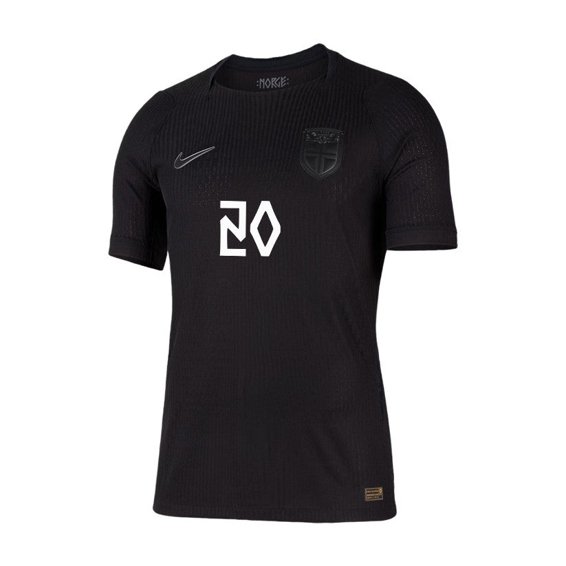 Antonio Nusa 20 Norway National Team 2026 Away Jersey - Black, Men