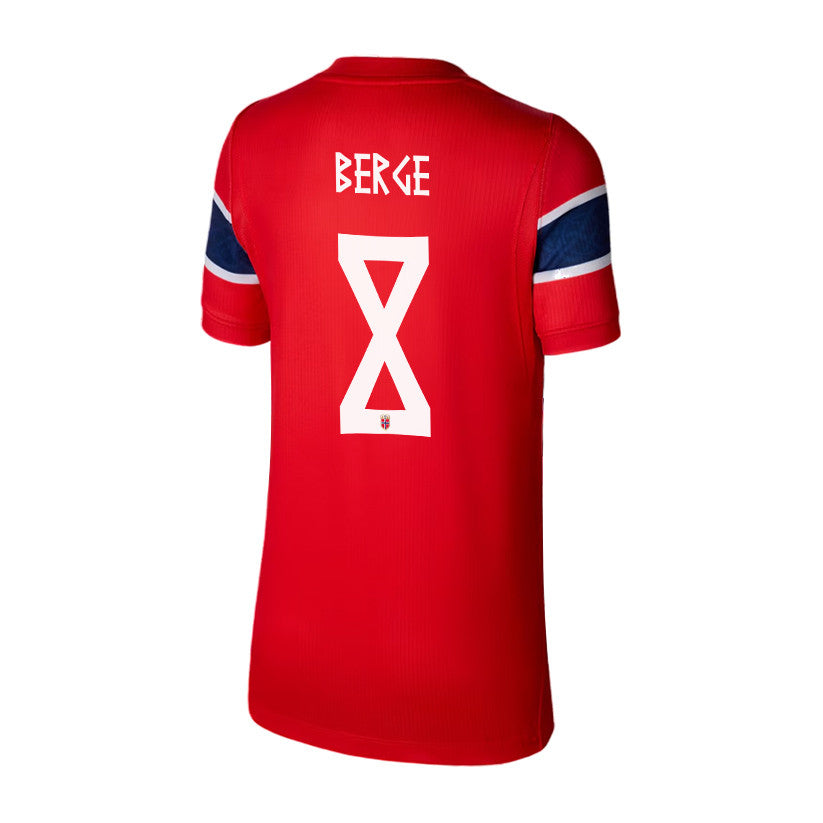 Sander Berge 8 Youth Norway National Team 2026 Home Jersey - Red