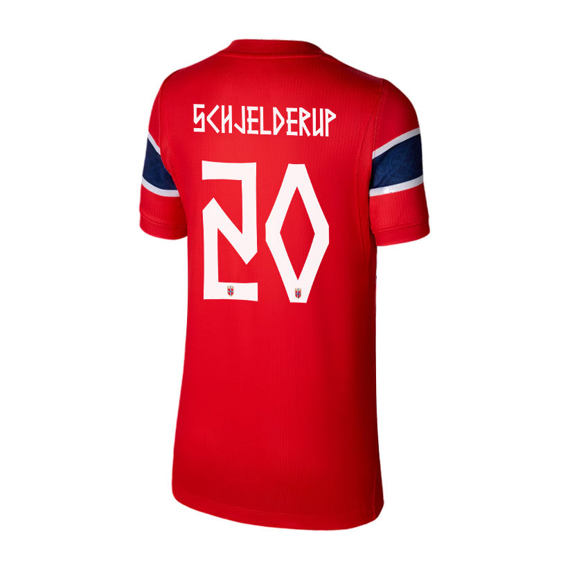 Andreas Schjelderup 20 Youth Norway National Team 2026 Home Jersey - Red