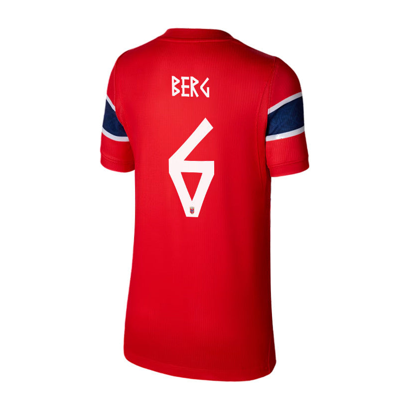 Patrick Berg 6 Youth Norway National Team 2026 Home Jersey - Red