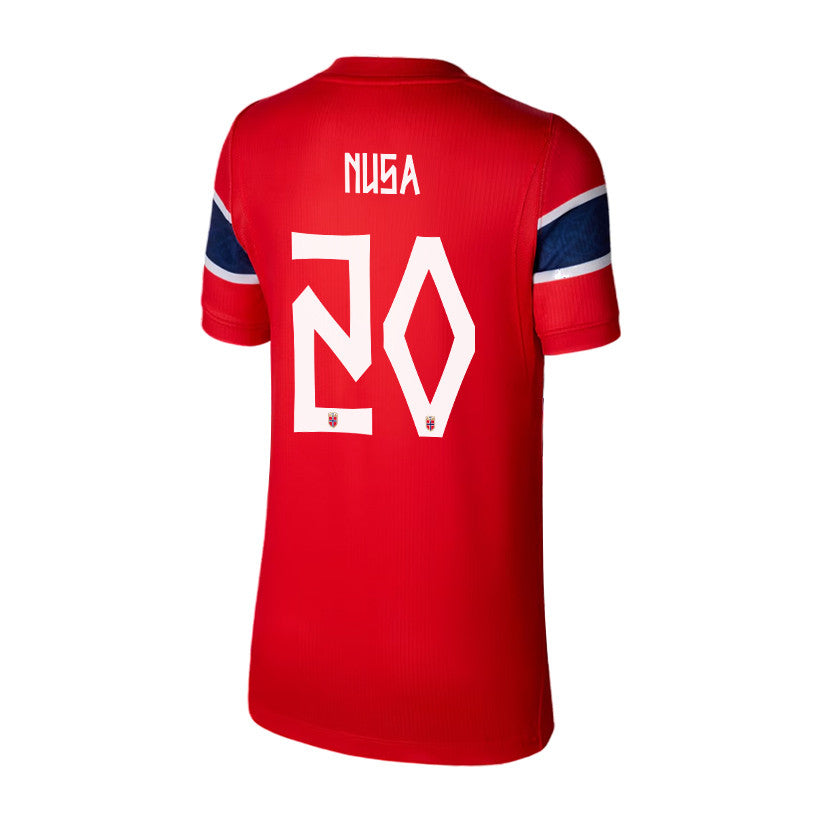 Antonio Nusa 20 Youth Norway National Team 2026 Home Jersey - Red