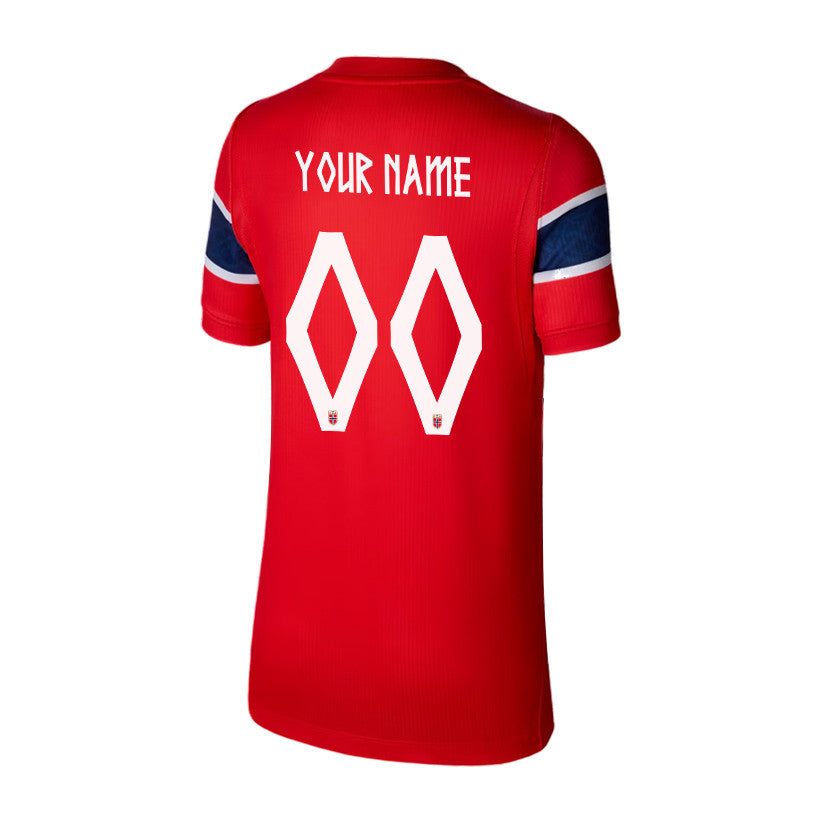 Norway National Team 2026 Youth Home Jersey - Personalized - Red