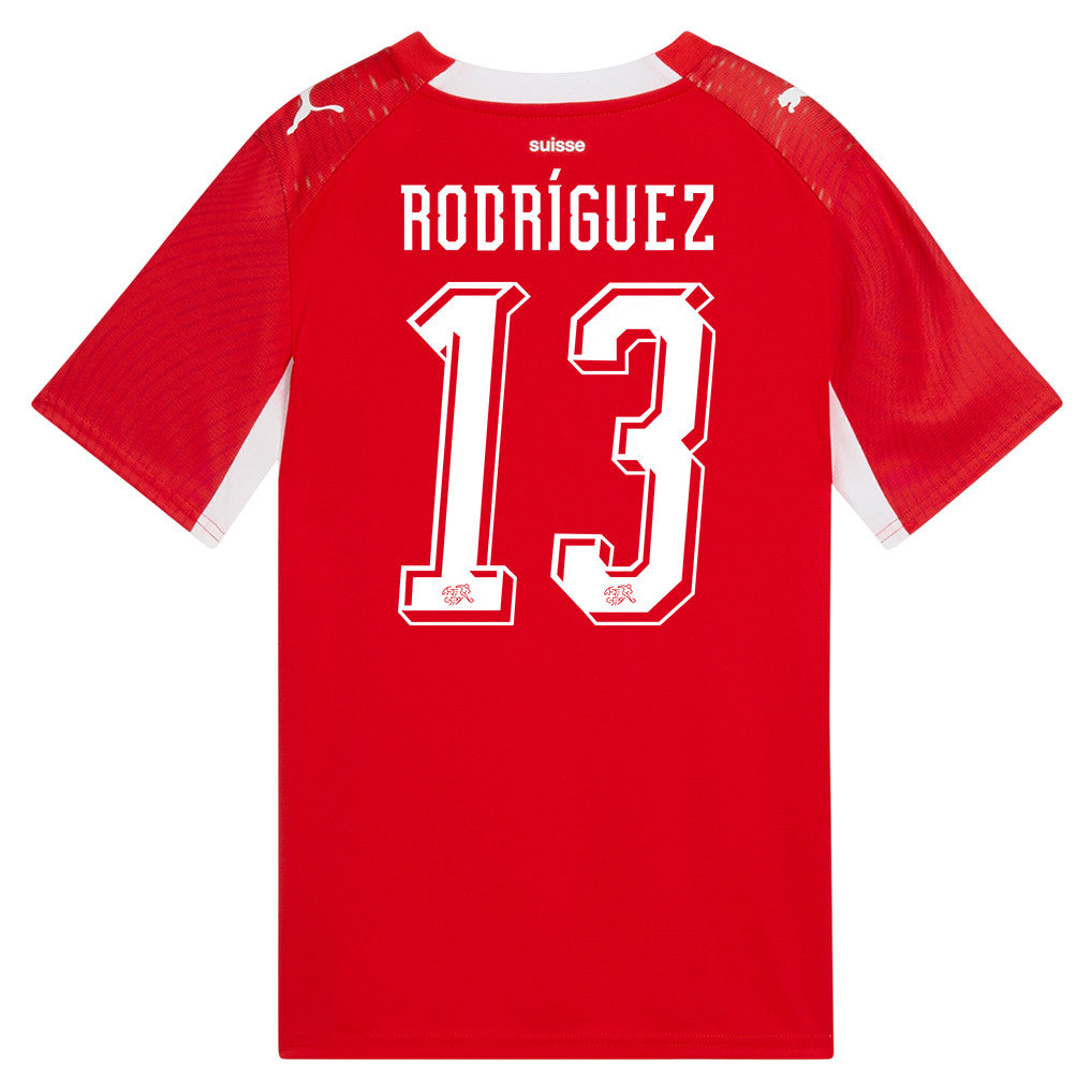 Ricardo Rodríguez 13 Youth Switzerland National Team 2026 Home Jersey - Red