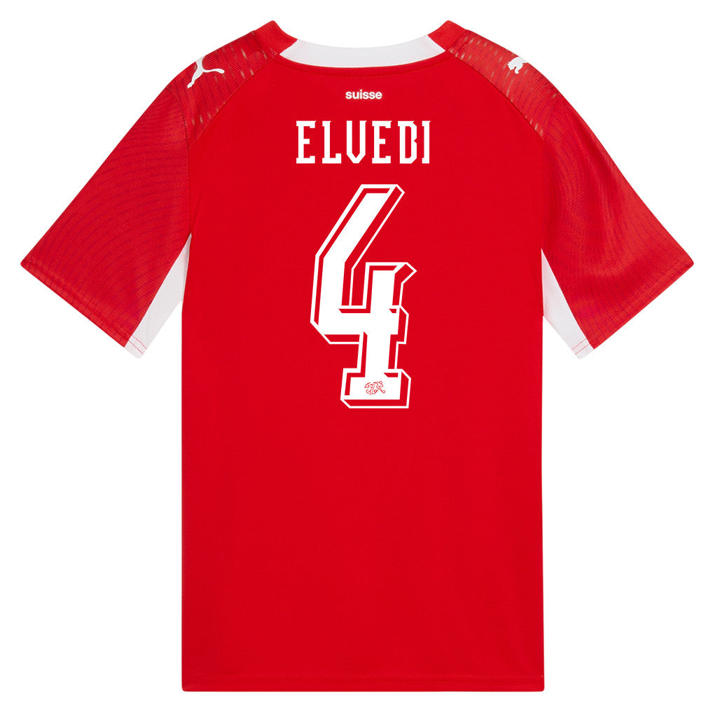 Nico Elvedi 4 Youth Switzerland National Team 2026 Home Jersey - Red