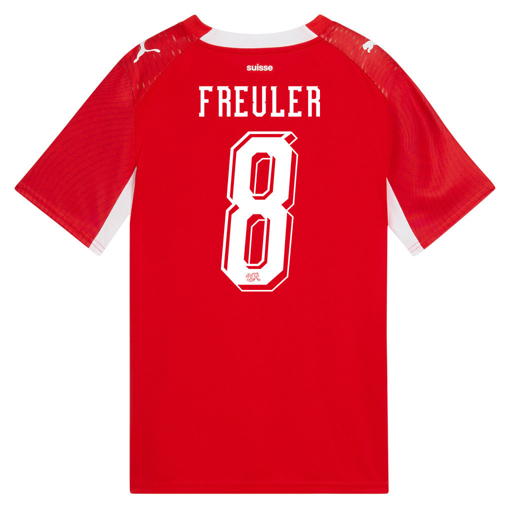 Remo Freuler 8 Youth Switzerland National Team 2026 Home Jersey - Red