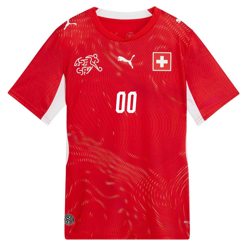 Switzerland National Team 2026 Youth Home Jersey - Personalized - Red