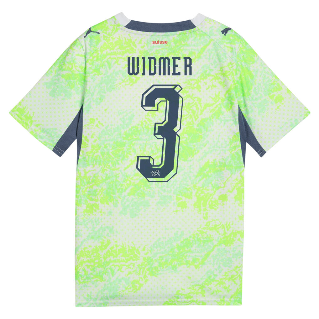 Silvan Widmer 3 Youth Switzerland National Team 2026 Away Jersey - Green