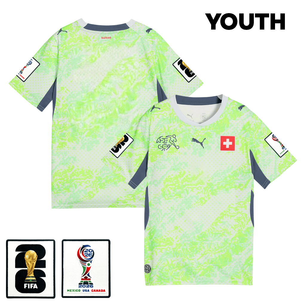 Switzerland National Team 2026 Youth Away Jersey - Green