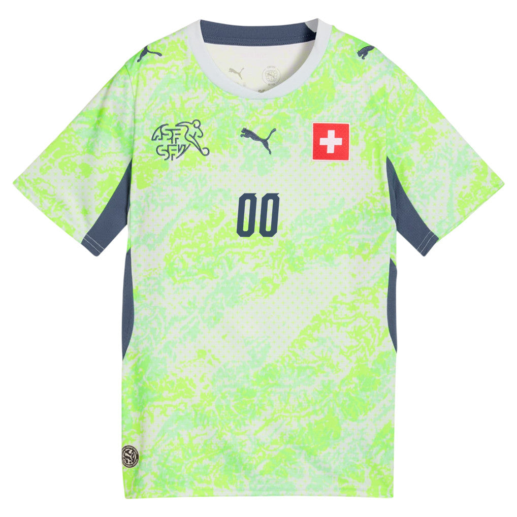 Switzerland National Team 2026 Youth Away Jersey - Personalized - Green