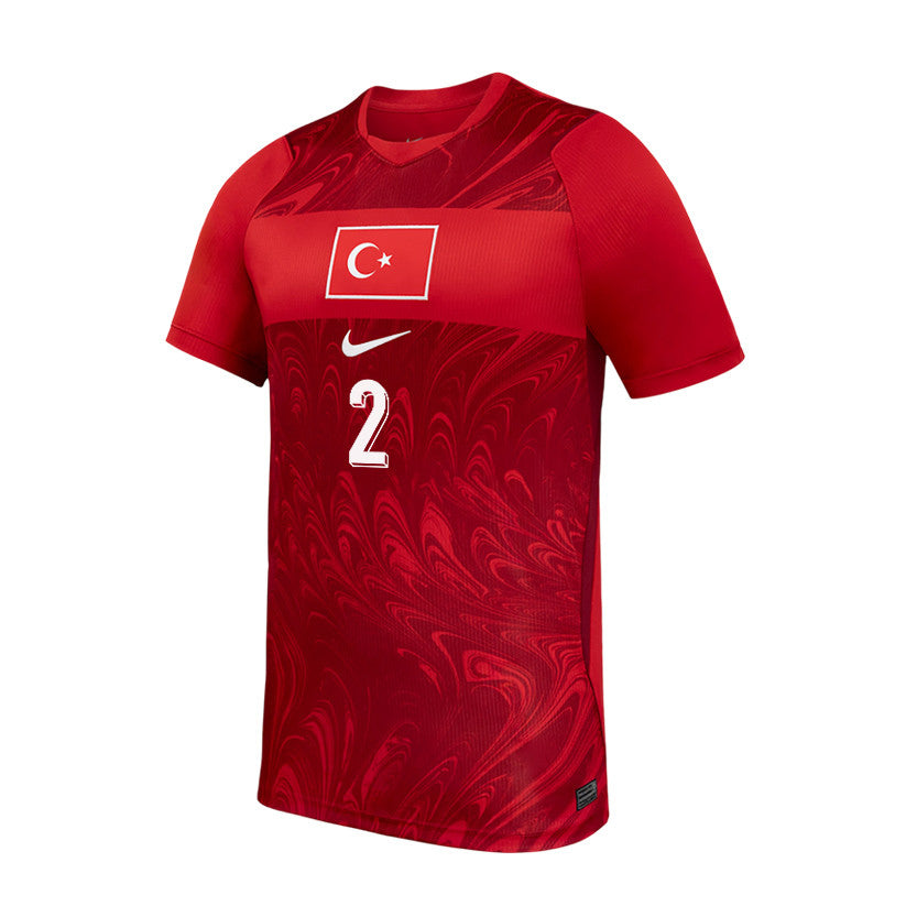 Mehmet Zeki Celik 2 Turkey National Team 2026 Home Jersey - Red, Men