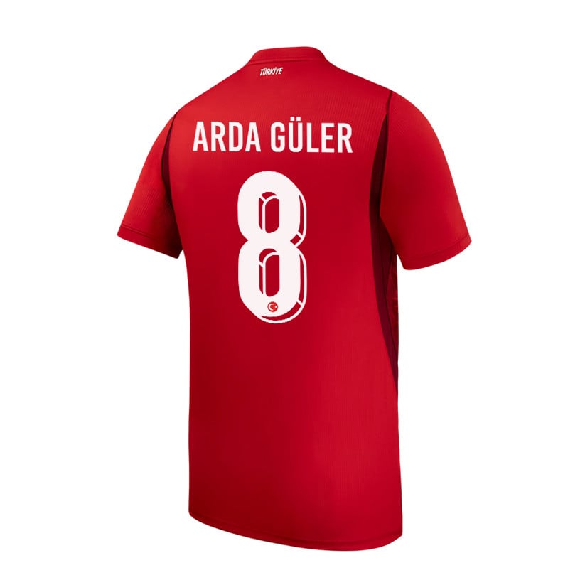Arda Guler 8 Turkey National Team 2026 Home Jersey - Red, Men