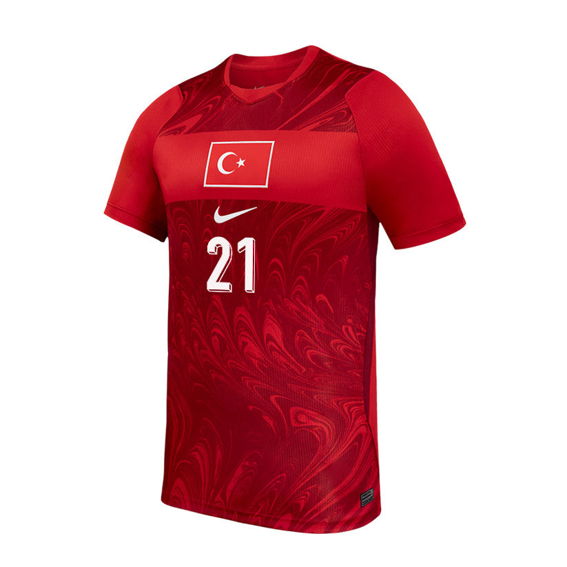 Baris Alper Yilmaz 21 Turkey National Team 2026 Home Jersey - Red, Men