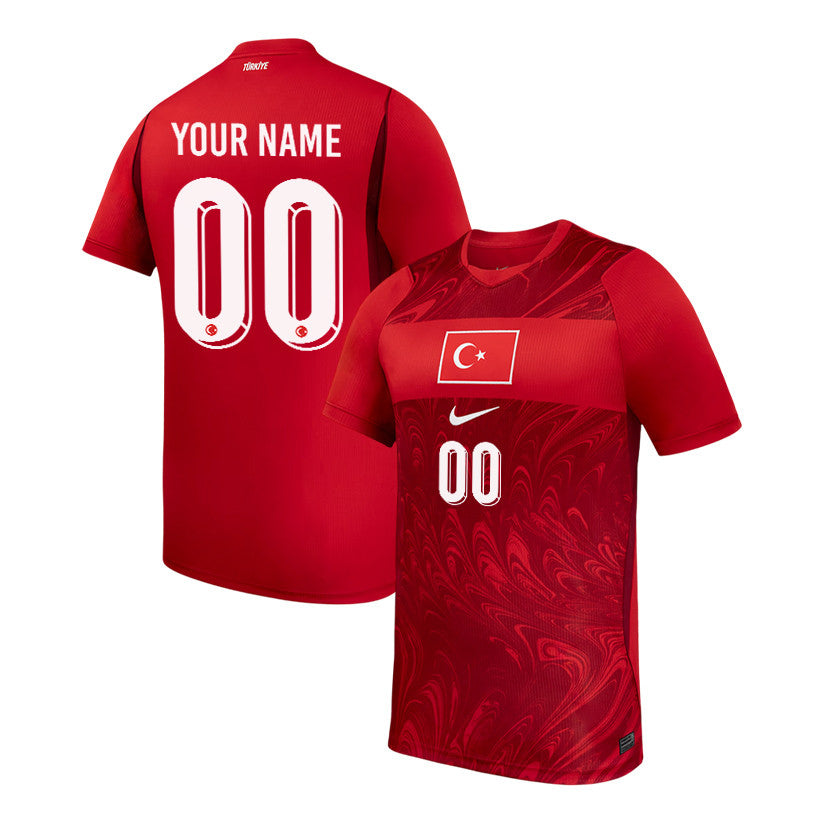 Turkey National Team 2026 Home Jersey - Personalized - Red, Men