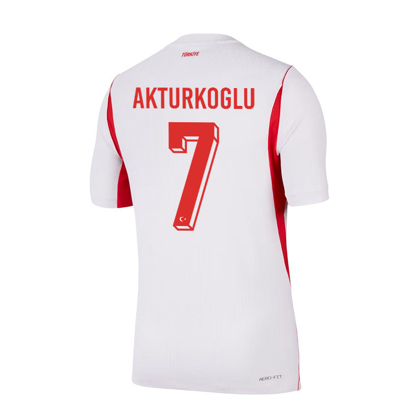 Kerem Akturkoglu 7 Turkey National Team 2026 Away Jersey - White, Men
