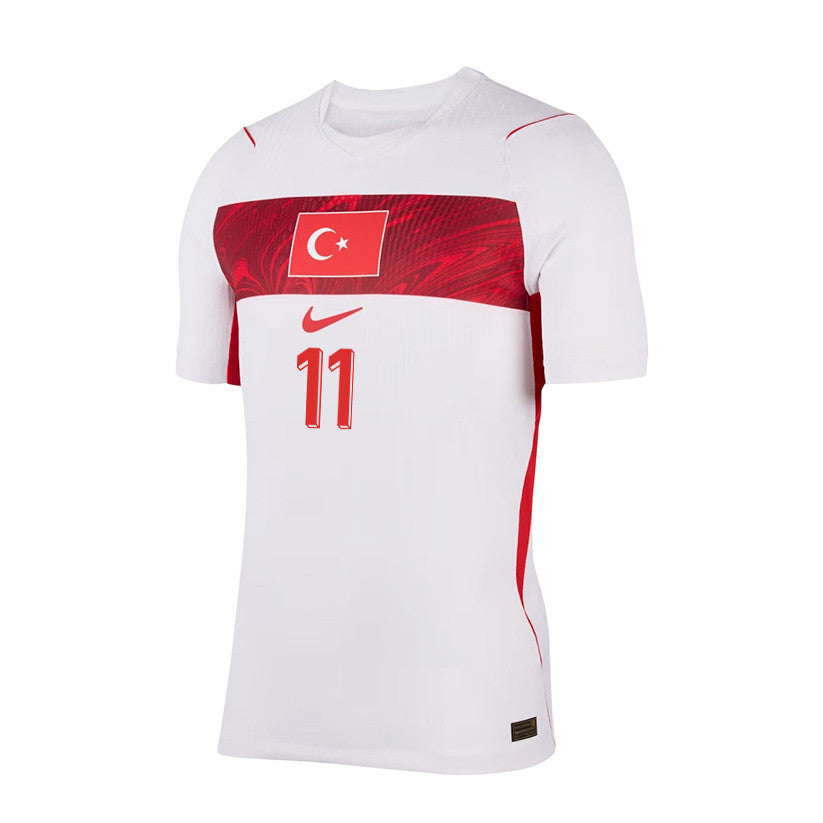Kenan Yildiz 11 Turkey National Team 2026 Away Jersey - White, Men