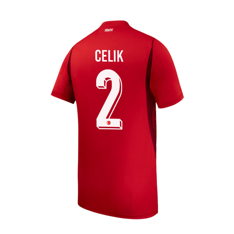 Mehmet Zeki Celik 2 Youth Turkey National Team 2026 Home Jersey - Red