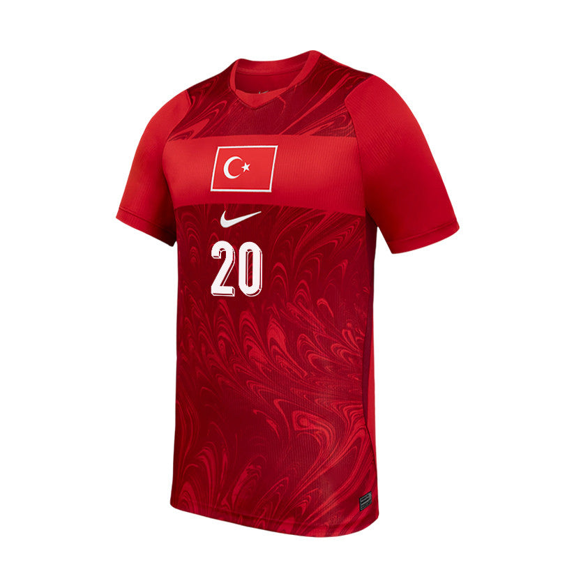 Ferdi Kadioglu 20 Youth Turkey National Team 2026 Home Jersey - Red