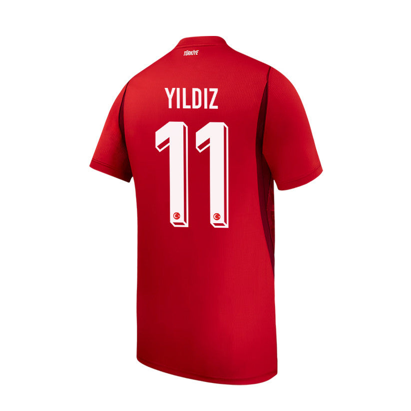 Kenan Yildiz 11 Youth Turkey National Team 2026 Home Jersey - Red