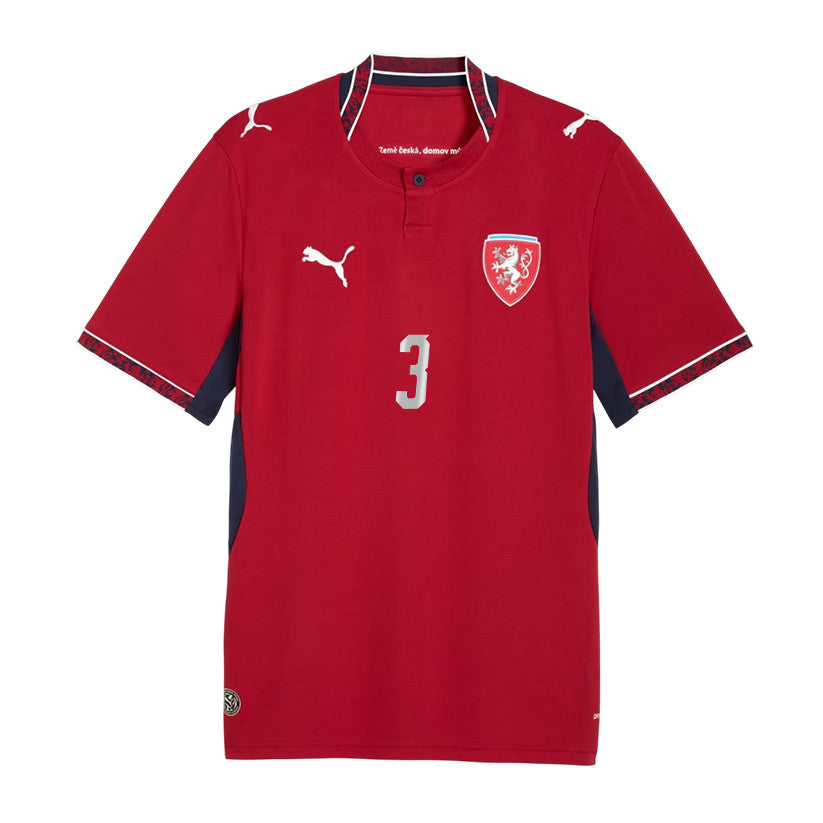 Tomas Holes 3 Czech Republic National Team 2026 Home Jersey - Red, Men
