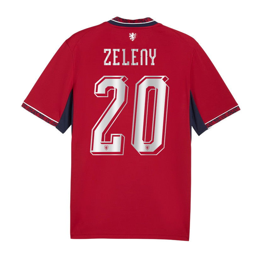 Jaroslav Zeleny 20 Czech Republic National Team 2026 Home Jersey - Red, Men