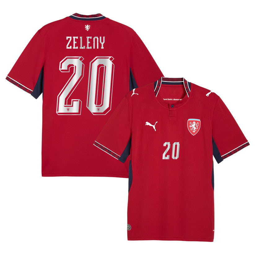 Jaroslav Zeleny 20 Czech Republic National Team 2026 Home Jersey - Red, Men