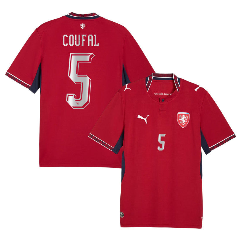 Vladimir Coufal 5 Czech Republic National Team 2026 Home Jersey - Red, Men