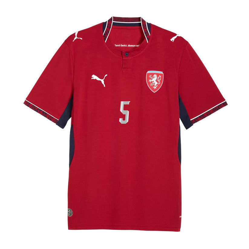 Vladimir Coufal 5 Czech Republic National Team 2026 Home Jersey - Red, Men
