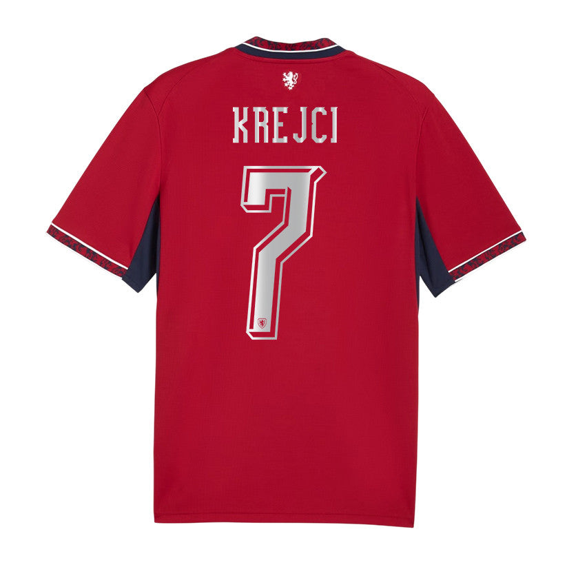 Ladislav Krejci 7 Czech Republic National Team 2026 Home Jersey - Red, Men
