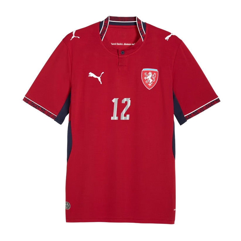 Lukas Cerv 12 Czech Republic National Team 2026 Home Jersey - Red, Men