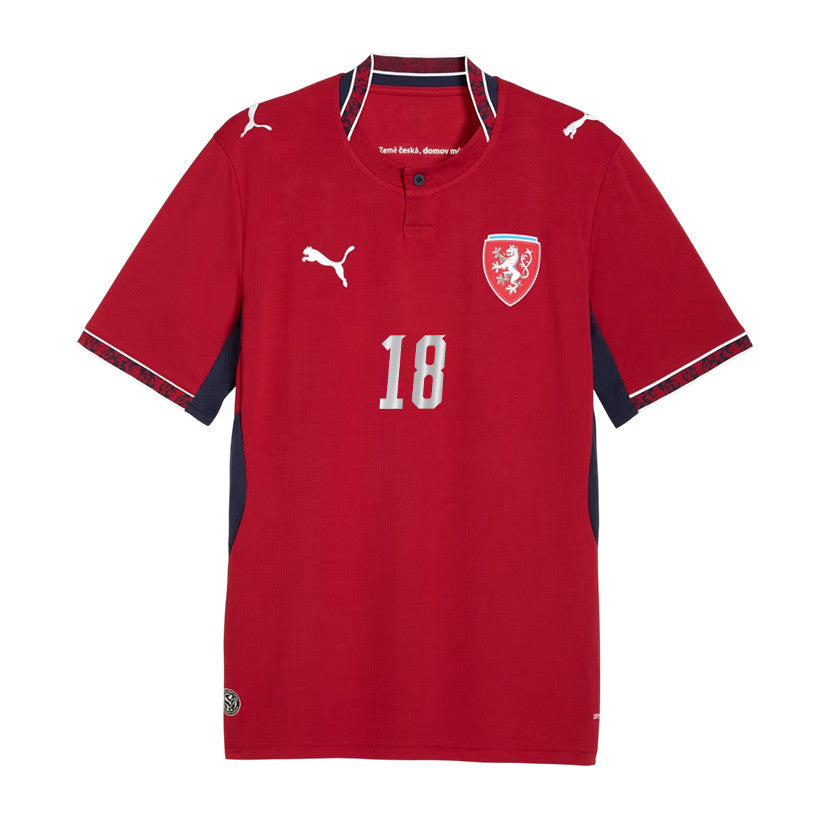 Michal Sadilek 18 Czech Republic National Team 2026 Home Jersey - Red, Men