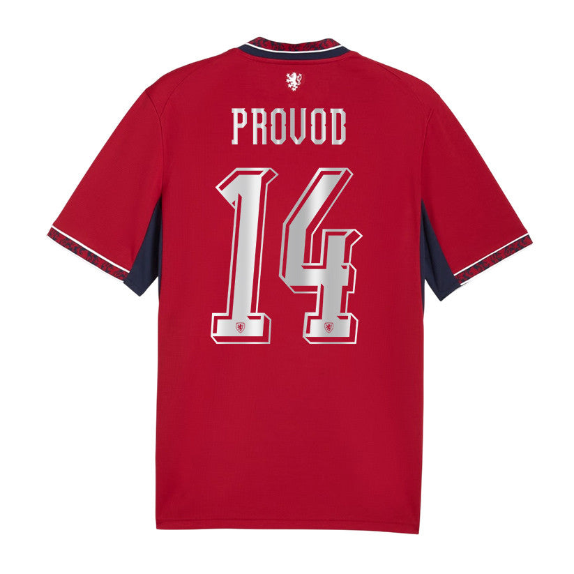 Lukas Provod 14 Czech Republic National Team 2026 Home Jersey - Red, Men