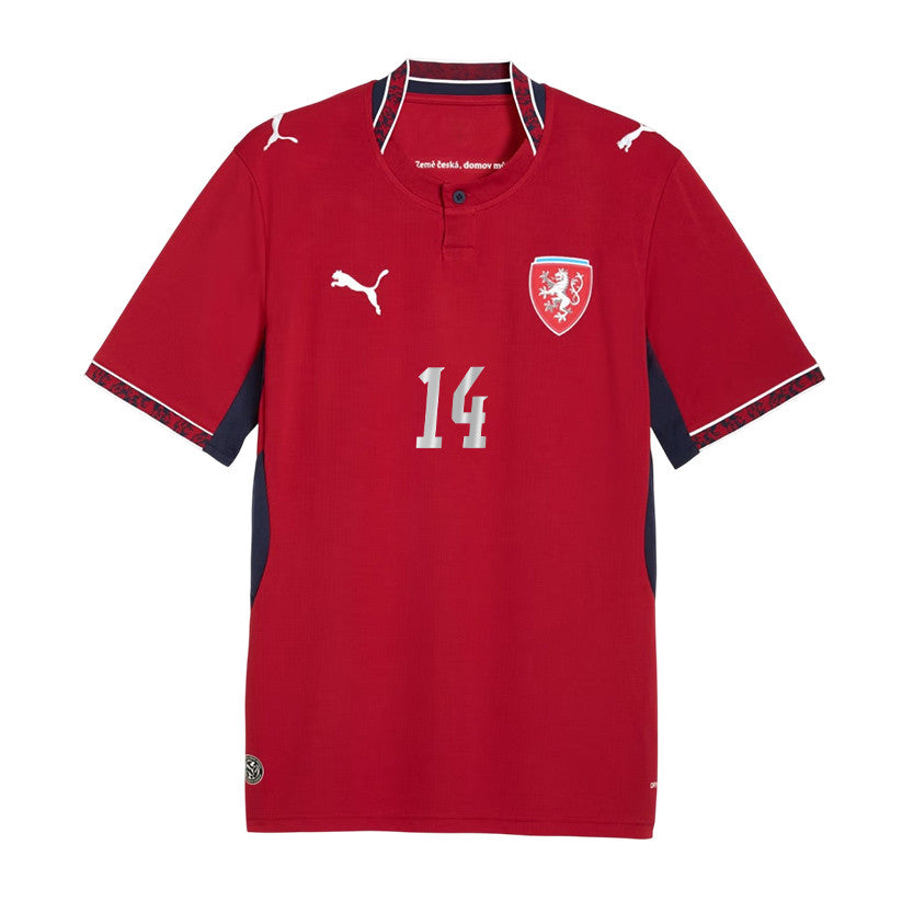 Lukas Provod 14 Czech Republic National Team 2026 Home Jersey - Red, Men