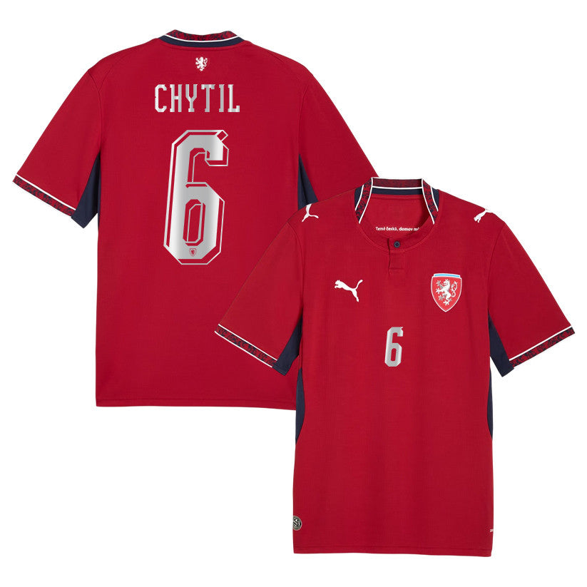 Mojmir Chytil 6 Czech Republic National Team 2026 Home Jersey - Red, Men