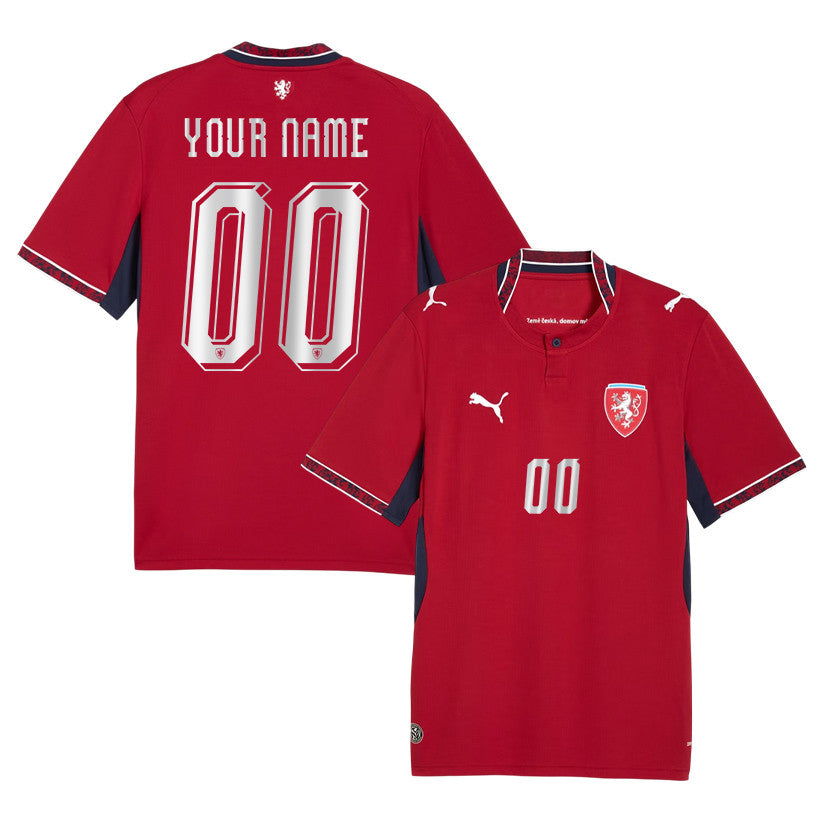 Czech Republic National Team 2026 Personalized Home Jersey - Red, Men