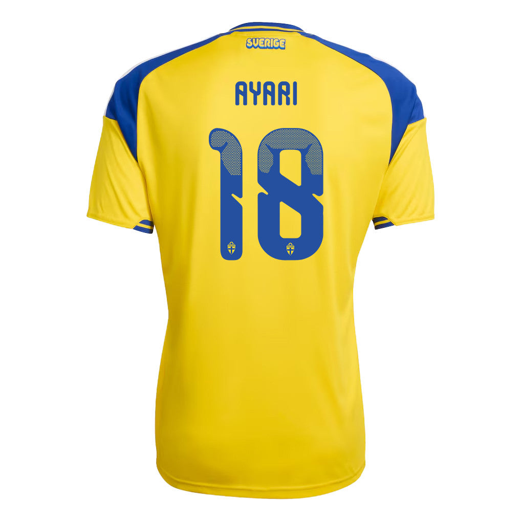 Yasin Ayari 18 Sweden National Team 2026 Home Jersey - Yellow, Men