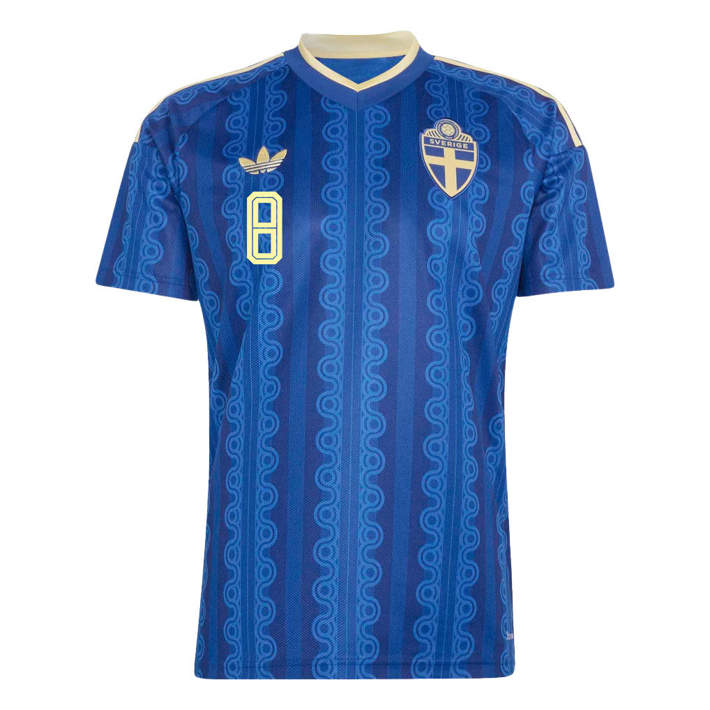 Daniel Svensson 8 Sweden National Team 2026 Away Jersey - Blue, Men