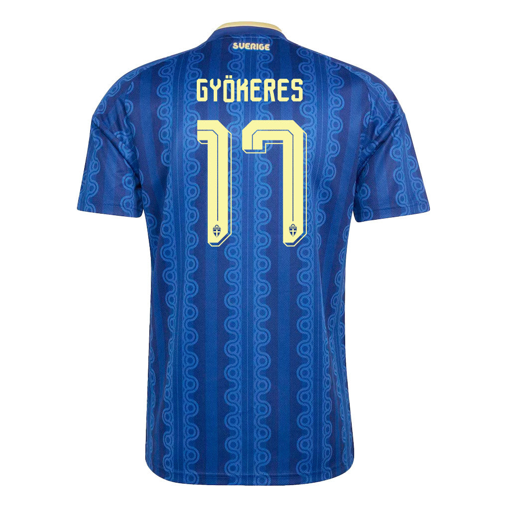 Viktor Gyoekeres 17 Sweden National Team 2026 Away Jersey - Blue, Men